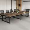 Metal Frame Wooden 2.4m Modern Office Conference Table thumb 9