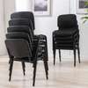 Stackable Guest Chairs with Upholstered Back thumb 0