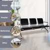 3 Person Leather Reception Office Bench thumb 3