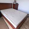 Wooden Bed + Mattress+2 Bedside 2 with Drawer thumb 0