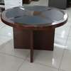 Round Imported Mahogany Boardroom Table thumb 8