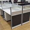 Office Desk: Grey 4-Person Office Workstation thumb 4
