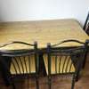 Dining Table Set with Metal Frame Chairs thumb 1