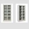Cabinet: White Full Glass Storage Cabinet With 5 Shelves thumb 1