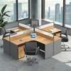 Curved 4-Way Office Workstation Desk thumb 2