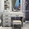 Dresser: White Dressing Table With Mirror In Mummius thumb 8