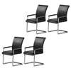 Office seats: Medium back leather office seat thumb 1