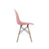 Dining Chair; Molded Abs Plastic, Wood Legs, Light Pink thumb 1