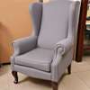 Set of 2 Armchairs with Cushions and Wooden Legs thumb 8