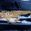 Saxophone Alto Doré Brillant avec Étui et Accessoires thumb 1