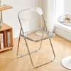 Dining Chair; Glass Foldable Dining Chair in Gesima thumb 6