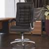 Office Chair : High Back Gray Leather Office Chair thumb 3