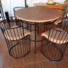 Classic modern 4 seater round dining set thumb 12