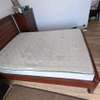 Wooden Bed + Mattress+2 Bedside 2 with Drawer thumb 2
