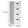 Office Cabinet : Four-Drawer Vertical Steel Filing Cabinet thumb 6