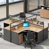 Curved 4 Way Office Workstation Desk thumb 1