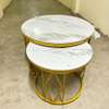 Coffee Table; Circular Gold Coffee Table in Kemera thumb 0