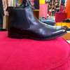 Reggie Black Leather Chelsea Boots Sizes 42-46 thumb 1