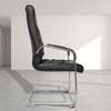 Office Chair: Chrome Leather Visitor's Office Chair thumb 4