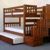 Wooden Bunk Bed Full/Twin with Storage Drawers thumb 13