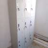 Office Cabinet : Metallic 9-Locker Office Filing Cabinet: thumb 3