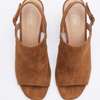 Brown Suede Block Heels Size 7/40 thumb 1