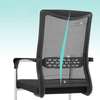 Office Chair: Cantilever Black Mesh Chair with Armrest thumb 6