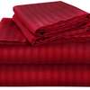Premium cotton Egyptian white Striped bedsheets set thumb 5