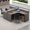 Office Desk: 2-Way Curved Office Workstation Desk thumb 0