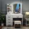 Dressers: White Modern Vanity For Bedroom thumb 1