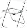 Armless Clear Foldable Plastic Chair thumb 7