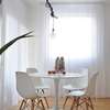 White 4 Seater Eames White Dining Set thumb 2