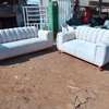 Modern Light Grey Armchairs Set of 2 with Cushions thumb 3