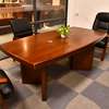 Mahogany 2.4m Curved Edge Conference Office Table thumb 11