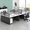 Office Workstations : 4 Way Office Working Desk thumb 2