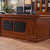 Office Desk; 180cm Resilient Mahogany Durable Office Desk thumb 0