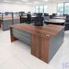 1.6m Curved Wooden Staff Desk thumb 3