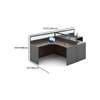 Office Desk: 2-Way Curved Office Workstation Desk thumb 3