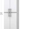 Keter White & Gray Storage Cabinet thumb 2