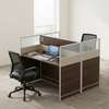 Two Way Brown Office Workstation thumb 2