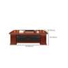 Office Desks: Executive Mahogany Home Office Desk 1600mm thumb 2