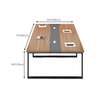 Metal Frame Wooden Boardroom Table thumb 6