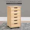 6 Locker Wooden Storage Cabinet thumb 7