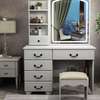 Dresser: White Dressing Table With Mirror In Mummius thumb 1