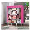 Portable Wooden Wardrobe with Canvas Cover thumb 3