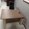 Office Desk: 1.4m Polished Executive Desk With File Drawers thumb 2