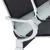 Office Bench: 3 Seater Black Office Bench In Magena thumb 4