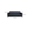 Office Sofas: Black Leather Office Lounge Sofa thumb 8