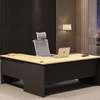 Office table: 140cm curved office table thumb 0