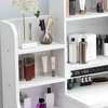 Dressers: White Vanity Dressing Table With Sliding Mirror thumb 5
